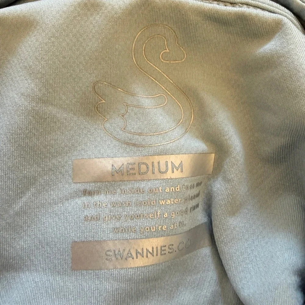 Swannies Hoodie Mens Medium Light Blue Golf‎ Performance Stretch